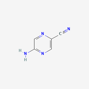 5-Aminopyrazine-2-carbonitrile chemical structure (CAS 113305-94-5)
