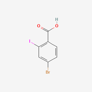4-Bromo-2-iodobenzoic acid chemical structure (CAS 1133123-02-0)