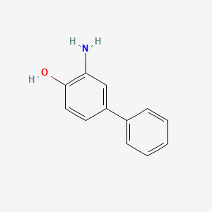 3-Amino-[1,1'-biphenyl]-4-ol chemical structure (CAS 1134-36-7)