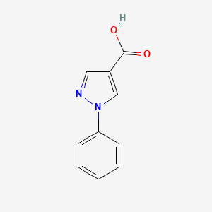 1-Phenyl-1H-pyrazole-4-carboxylic acid chemical structure (CAS 1134-50-5)