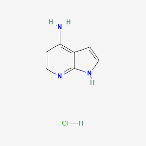1H-Pyrrolo[2,3-b]pyridin-4-amine hydrochloride chemical structure (CAS 1134307-94-0)