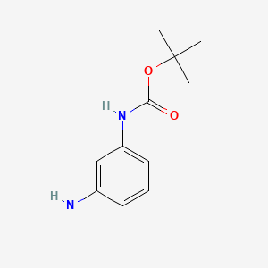 tert-Butyl (3-(methylamino)phenyl)carbamate chemical structure (CAS 1134328-09-8)