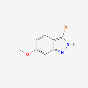 3-Bromo-6-methoxy-1H-indazole chemical structure (CAS 1134328-18-9)