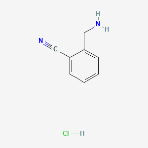 2-(Aminomethyl)benzonitrile hydrochloride chemical structure (CAS 1134529-25-1)