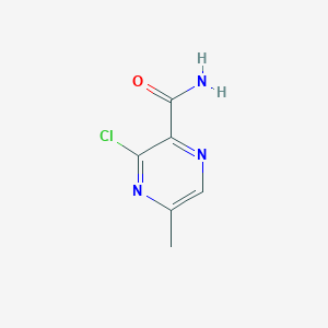 3-Chloro-5-methylpyrazine-2-carboxamide chemical structure (CAS 1134622-57-3)