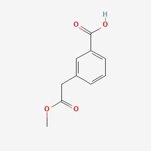 3-(2-Methoxy-2-oxoethyl)benzoic acid chemical structure (CAS 113496-14-3)