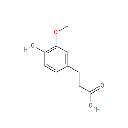 3-(4-Hydroxy-3-methoxyphenyl)propanoic acid chemical structure (CAS 1135-23-5)