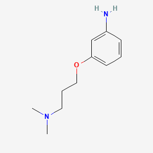 3-(3-(Dimethylamino)propoxy)aniline chemical structure (CAS 1135-26-8)