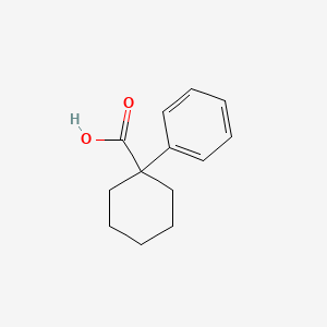 1-Phenylcyclohexanecarboxylic acid chemical structure (CAS 1135-67-7)