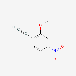 1-Ethynyl-2-methoxy-4-nitrobenzene chemical structure (CAS 1135283-10-1)
