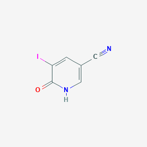 6-Hydroxy-5-iodonicotinonitrile chemical structure (CAS 1135283-36-1)