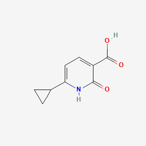 6-Cyclopropyl-2-oxo-1,2-dihydropyridine-3-carboxylic acid chemical structure (CAS 1135283-67-8)