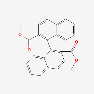 (R)-Dimethyl [1,1'-binaphthalene]-2,2'-dicarboxylate chemical structure (CAS 113567-21-8)