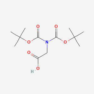 N,N-Bis(tert-butoxycarbonyl)glycine chemical structure (CAS 113568-18-6)
