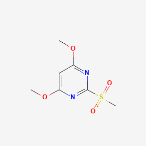 2-Methanesulfonyl-4,6-dimethoxypyrimidine chemical structure (CAS 113583-35-0)