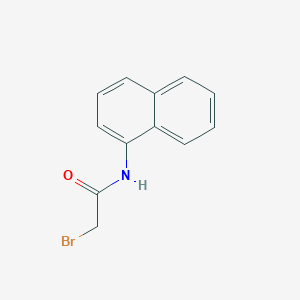 2-Bromo-N-(naphthalen-1-yl)acetamide chemical structure (CAS 1136-82-9)
