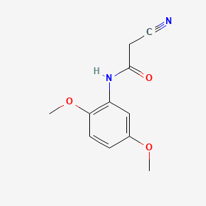 2-Cyano-N-(2,5-dimethoxyphenyl)acetamide chemical structure (CAS 113604-07-2)