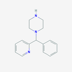 1-(Phenyl(pyridin-2-yl)methyl)piperazine chemical structure (CAS 113699-75-5)