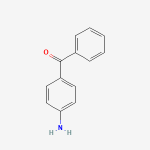 (4-Aminophenyl)(phenyl)methanone chemical structure (CAS 1137-41-3)