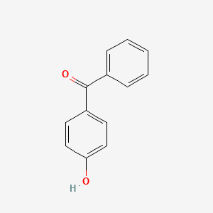 (4-Hydroxyphenyl)(phenyl)methanone chemical structure (CAS 1137-42-4)