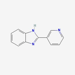 2-(Pyridin-3-yl)-1H-benzo[d]imidazole chemical structure (CAS 1137-67-3)
