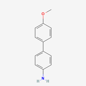 4'-Methoxy-[1,1'-biphenyl]-4-amine chemical structure (CAS 1137-77-5)