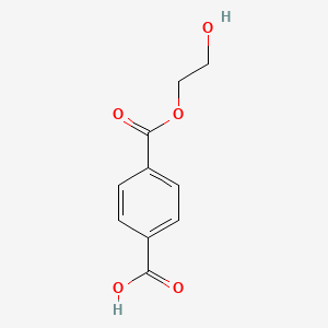 4-((2-Hydroxyethoxy)carbonyl)benzoic acid chemical structure (CAS 1137-99-1)