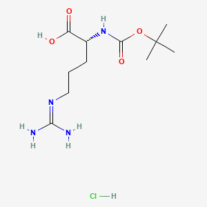 Boc-D-Arg-OH.HCl chemical structure (CAS 113712-06-4)