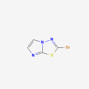 2-Bromoimidazo[2,1-b][1,3,4]thiadiazole chemical structure (CAS 1137142-58-5)