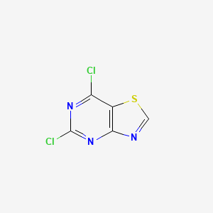 5,7-Dichlorothiazolo[4,5-d]pyrimidine chemical structure (CAS 1137278-39-7)