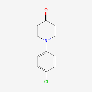 1-(4-Chlorophenyl)piperidin-4-one chemical structure (CAS 113759-96-9)