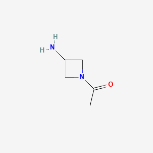 1-(3-Aminoazetidin-1-yl)ethanone chemical structure (CAS 1137870-15-5)