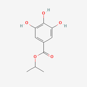Isopropyl 3,4,5-trihydroxybenzoate chemical structure (CAS 1138-60-9)
