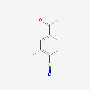 4-Acetyl-2-methylbenzonitrile chemical structure (CAS 1138444-80-0)