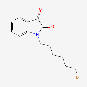 1-(6-Bromohexyl)indoline-2,3-dione chemical structure (CAS 1138761-72-4)