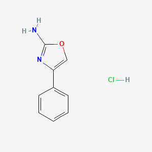 4-Phenyloxazol-2-amine hydrochloride chemical structure (CAS 113884-66-5)