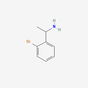 1-(2-Bromophenyl)ethylamine chemical structure (CAS 113899-55-1)