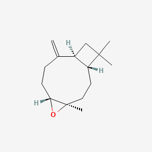 (1R,4R,6R,10S)-4,12,12-Trimethyl-9-methylene-5-oxatricyclo[8.2.0.04,6]dodecane chemical structure (CAS 1139-30-6)