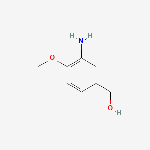 (3-Amino-4-methoxyphenyl)methanol chemical structure (CAS 113928-90-8)