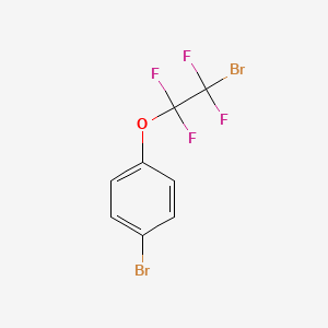 1-Bromo-4-(2-bromo-1,1,2,2-tetrafluoro-ethoxy)benzene chemical structure (CAS 113939-45-0)