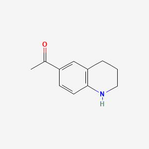 1-(1,2,3,4-Tetrahydroquinolin-6-yl)ethanone chemical structure (CAS 113961-88-9)