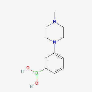 (3-(4-Methylpiperazin-1-yl)phenyl)boronic acid chemical structure (CAS 1139717-76-2)