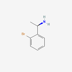 (R)-1-(2-Bromophenyl)ethanamine chemical structure (CAS 113974-24-6)