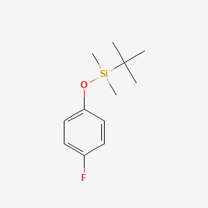 tert-Butyl(4-fluorophenoxy)dimethylsilane chemical structure (CAS 113984-68-2)