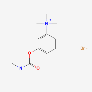 3-((Dimethylcarbamoyl)oxy)-N,N,N-trimethylbenzenaminium bromide chemical structure (CAS 114-80-7)