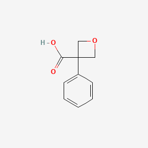 3-Phenyloxetane-3-carboxylic acid chemical structure (CAS 114012-42-9)
