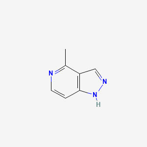 4-Methyl-1H-pyrazolo[4,3-c]pyridine chemical structure (CAS 1140240-46-5)