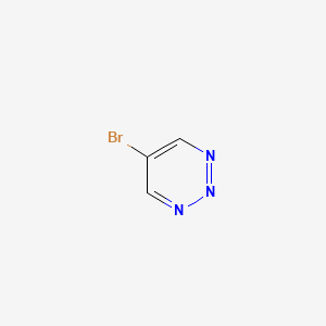 5-Bromo-1,2,3-triazine chemical structure (CAS 114078-88-5)