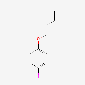 1-(But-3-en-1-yloxy)-4-iodobenzene chemical structure (CAS 1140923-61-0)