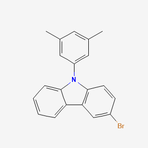 3-Bromo-9-(3,5-dimethylphenyl)-9H-carbazole chemical structure (CAS 1141017-77-7)